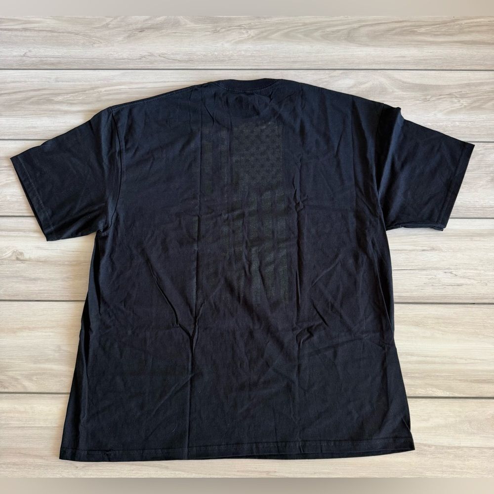 LGND Supply Co Flag Crewneck Tee Black 2XL NWT